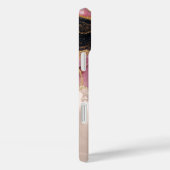 エレガント金ゴールドスタイリッシュグリッターブラックブルガンディーマーブルー Case-Mate iPhoneケース (裏面 / 右)