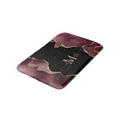 エレガント金ゴールドスタイリッシュグリッターブルガンディアゲートバス バスマット (アングル)