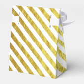 エレガント金ゴールドストライプありがとう フェイバーボックス (裏面サイド)