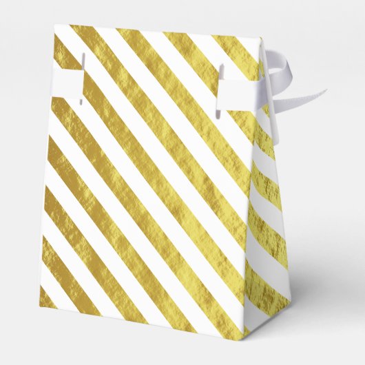 エレガント金ゴールドストライプありがとう フェイバーボックス (裏面サイド)