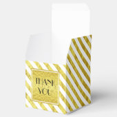 エレガント金ゴールドストライプありがとう フェイバーボックス (オープン)