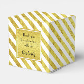 エレガント金ゴールドストライプありがとう フェイバーボックス (裏面サイド)