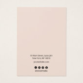 エレガント金ゴールドストライプピモダンックイヤリングディスプレイ (裏面)