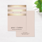 エレガント金ゴールドストライプピモダンックイヤリングディスプレイ (デスク)