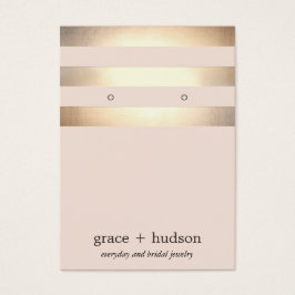 エレガント金ゴールドストライプピモダンックイヤリングディスプレイ