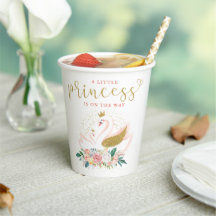 エレガント金ゴールドスワンプリンセスピンクフローラシャワー