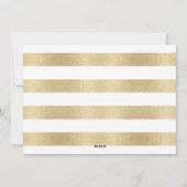 エレガント金ゴールドタイポグラフィ写真クリスマスカード シーズンカード (裏面)