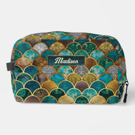 エレガント金ゴールドターコイズグリーンガーリーマーメイドはかりで測 ドップキット