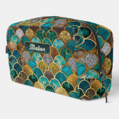 エレガント金ゴールドターコイズグリーンガーリーマーメイドはかりで測 ドップキット (右コーナー)