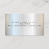 エレガント金ゴールドダイヤモンド洗浄具 名刺 (裏面)