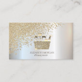 エレガント金ゴールドダイヤモンド洗浄具 名刺 (正面)