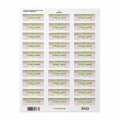 エレガント金ゴールドダイヤモンド ラベル (フルシート)