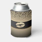 エレガント金ゴールドダイヤ輝くリップルパーソナライズされた 缶クーラー (缶裏面)