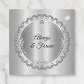 エレガント金ゴールドダイヤ25結婚周年記念 フェイバータグ (裏面)