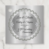 エレガント金ゴールドダイヤ25結婚周年記念 フェイバータグ (正面)