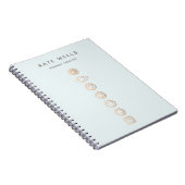 エレガント金ゴールドチャクラスピリチュアルエネルギーヒーラー ノートブック (右側)