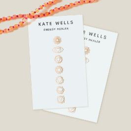 エレガント金ゴールドチャクラスピリチュアル労働者 名刺