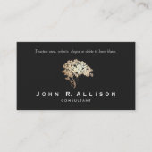 エレガント金ゴールドツリープロフェッショナル 名刺 (正面)