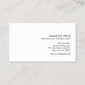 エレガント金ゴールドツリーロゴプロフェッショナル 名刺 (裏面)