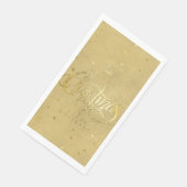 エレガント金ゴールドトナカイ金ゴールド文字クリスマス (コーナー)