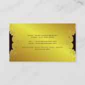 エレガント金ゴールドトーンヴィンテージレースフレーム 名刺