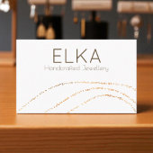 エレガント金ゴールドドットデザイナー名刺 名刺