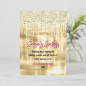 エレガント金ゴールドドリップグリッタークリスマス新年 (スタンド正面)