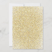 エレガント金ゴールドドレスSweet sixteen16誕生日 招待状 (裏面)