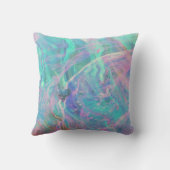 エレガント金ゴールドノート，ピアノ鍵，オパール虹色 クッション (裏面)