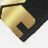 エレガント金ゴールドハウスシンボル実在エステートパターン フリースブランケット (角)