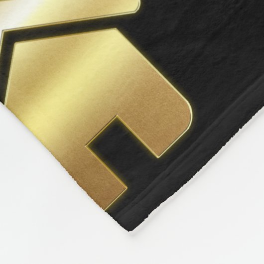 エレガント金ゴールドハウスシンボル実在エステートパターン フリースブランケット (角)