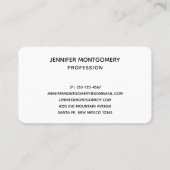 エレガント金ゴールドハウスシンボル実在エテートデザイン 名刺 (裏面)