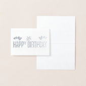 エレガント金ゴールドハッピーバースデーバルーン 箔カード (ディスプレー)