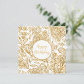 エレガント金ゴールドハッピーバースデー (スタンド正面)