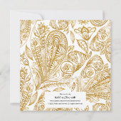 エレガント金ゴールドハッピーバースデー (裏面)