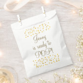 エレガント金ゴールドハートは赤ちゃんシャワーポップ・アートの準備ができて フェイバーバッグ (クリップ留めされた状態)