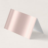 エレガント金ゴールドハートバラ金ゴールドサンキューカード 名刺 (裏面)