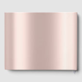 エレガント金ゴールドハートバラ金ゴールド ゲストブック (裏面)