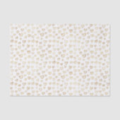 エレガント金ゴールドハートパターン（白） 薄葉紙 (正面)