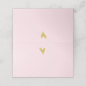 エレガント金ゴールドハート結婚座席表 プレイスカード (外部開封)