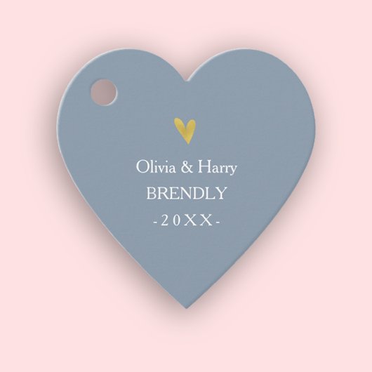 エレガント金ゴールドハート結婚式の引き出物ギフトラベル フェイバータグ