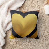 エレガント金ゴールドハート装飾用クッション クッション (ブランケット)