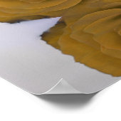 エレガント金ゴールドバラスタイリッシュ結婚の歓迎 ポスター (角)