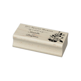 エレガント金ゴールドバラブ結婚ラック ラバースタンプ