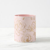 エレガント金ゴールドバラ マグカップ (中央)