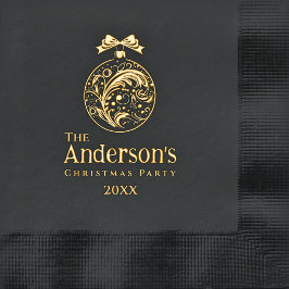 エレガント金ゴールドパーソナライズされたオーナメント 箔ナプキン