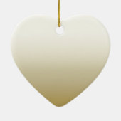 エレガント金ゴールドパーソナライズされた初めてのクリスマス セラミックオーナメント (裏面)