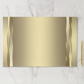 エレガント金ゴールドパーティー紙ランチョンマット ペーパーパッド (インサイチュ)