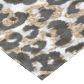 エレガント金ゴールドヒョウアニマルプリント型 テーブルクロス (アングル)