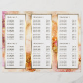 エレガント金ゴールドピンク水彩フェイクパンフレット (裏面)